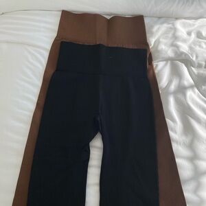 Black flare leggings